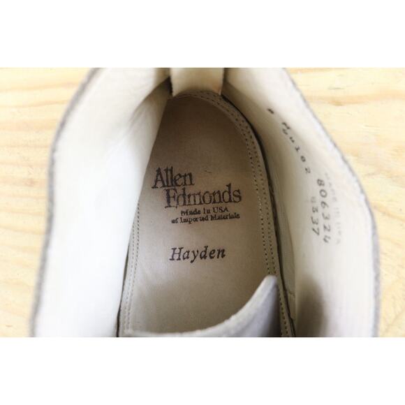 Allen Edmonds Hayden Mens Size 8 M Leather Green Brown Chukka Boots Shoes USA - Picture 7 of 8